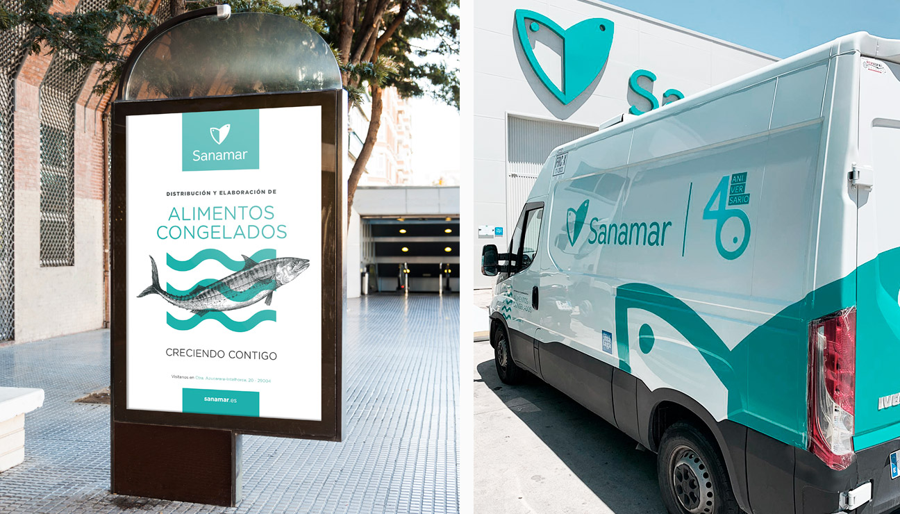 Branding corporativo Sanamar Alimentación